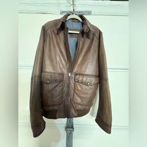 Men's aviator Leather Jacket
